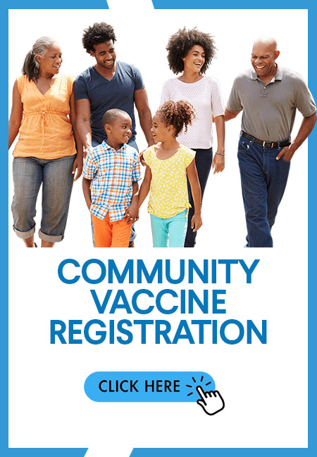 Community vaccine registrations - click here to register