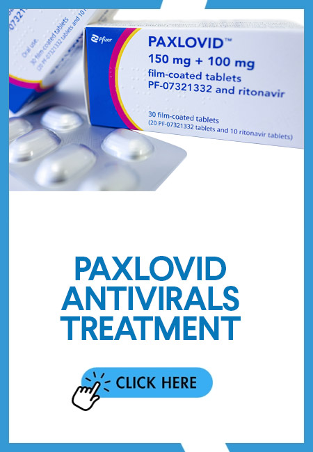 Paxlovid antivirals treatment - click here to register